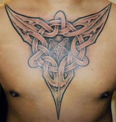 Celtic Knot Chest Tattoo